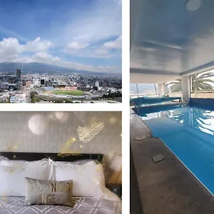  Apartamento Excelente Vista La Ciudad Montaña,piscina,parque Ecuador
